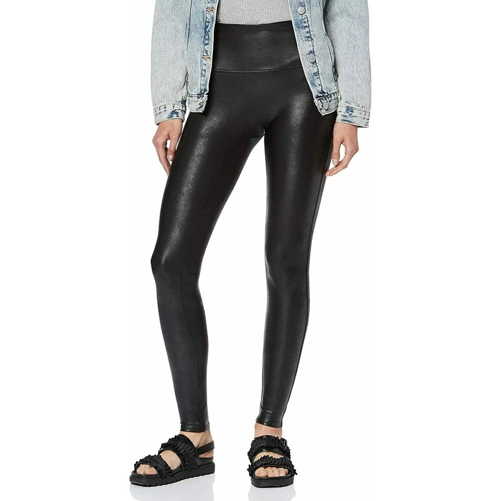 SPANX Faux Leather Leggings | M